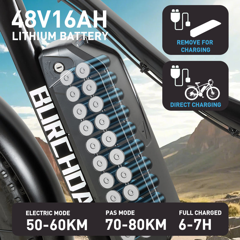 48V16Ah Battery for Burchda rx02